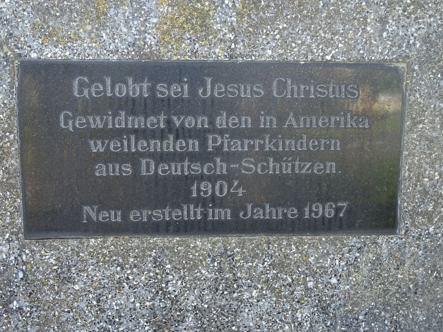 Deutsch Schtzen, Kreuz 'Gelobt sei Jesus Christus'